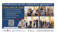Plakat informujący o przedłużonym terminie nadsyłania zgłoszeń.